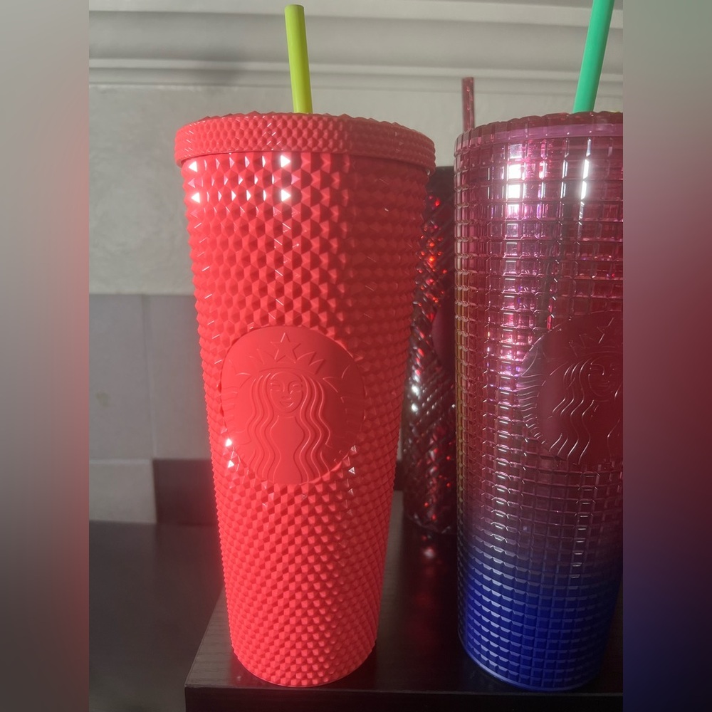 Starbucks pink Tumbler with Textured Finish